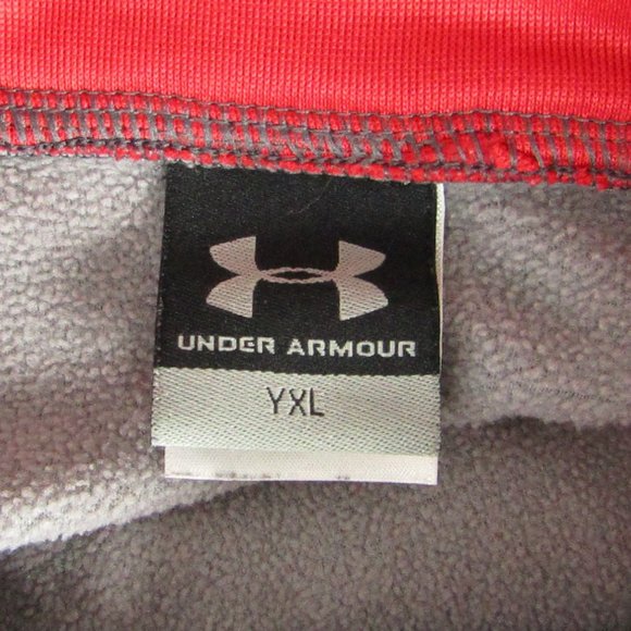 Under Armour | Youth Extra Large | Hoodie | Red & Gray - Picture 3 of 3